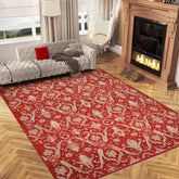 handmade Transitional Kafkaz Red Red Hand Knotted RECTANGLE 100% WOOL area rug 9 x 12